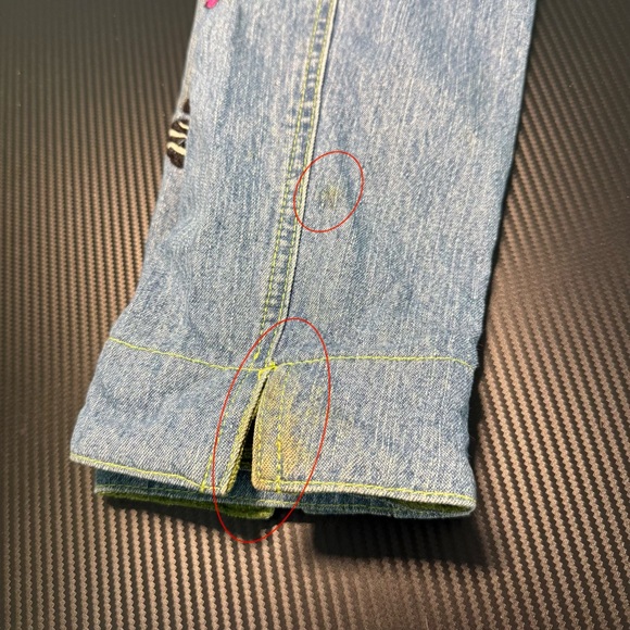 🐾 Blue Bayou Cat Embroidered Denim Jacket XL - Picture 15 of 15